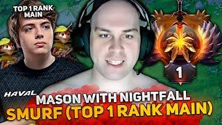 MASON plays on PHANTOM ASSASIN with NIGHTFALL SMURF (TOP 1 RANK MAIN) in THIS GAME!