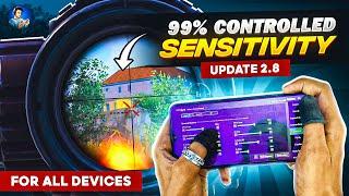 99% Controlled sensitivity for bgmi 2.8 update | Best sensitivity setting bgmi new update (CODE)