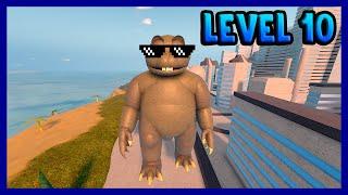 How Strong Is LEVEL 10 MINILLA? - Roblox Kaiju Universe