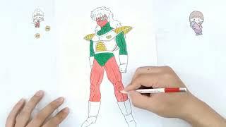 Learn Colors by Drawing with Rubel FakirColoring cartoon characterGohan G657