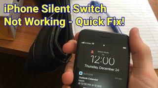 iPhone Silent Switch Not Working - Quick Fix!