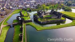 Caerphilly Castle - Wales. 2nd largest in the UK