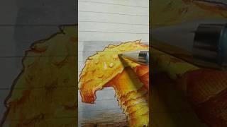 Drawing A Flame Scalycap Mushroom