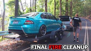 Cleaning up the Fire Damaged Ford Falcon XR6 Turbo