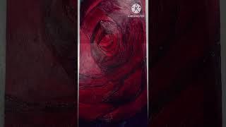 rose | acrylic rose painting | phone cover decore|