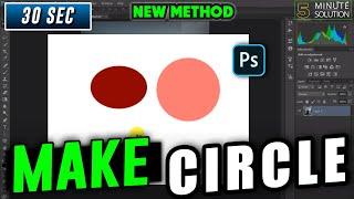 How to make a circle in photoshop 2024