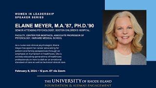 Women in Leadership Series: Elaine Meyer, M.A.'87, Ph.D.'90