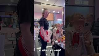 Karen’s Diner waitress gets angry at customers on their phones! #angry #waitress #karen #karens