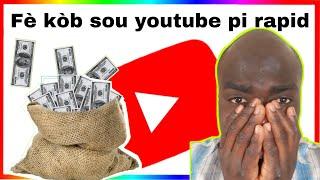 Koman pou fe kob sou youtube pi rapid 