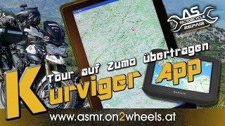 KURVIGER APP - TOUREN MOBIL AUF GARMIN ZUMO ÜBERTRAGEN