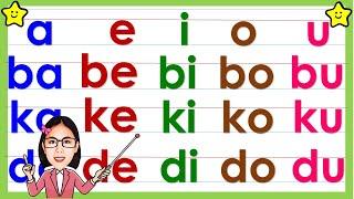 Matutong bumasa ng abakada || Unang hakbang sa pagbasa || Pagsasanay sa pagbasa