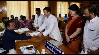 Rahul Gandhi Files Nomination From Wayanad