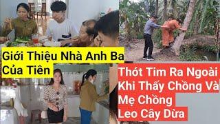 956#Mẹ Bất Ngờ,Giới Thiệu Nhà Anh Ba Của Tiên Cho Mẹ Chồng Biết Lo Lắng Khi Mẹ Và Chồng Leo Cây Dừa