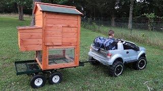 Eli Moving Chicken Coop to a Better Location and Chicken Update