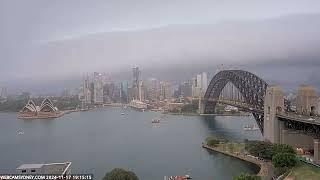 Spectacular storm with shelf cloud Sydney Harbour 17.11.24