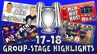 GROUP STAGE HIGHLIGHTS - UCL 2017/18 (UEFA Champions League Parody 442oons)