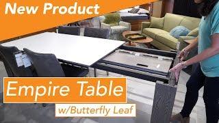 New Empire Table With Hidden Butterfly Leaf