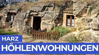 Wohnen hier Hobbits? Höhlenwohnungen in Langenstein im Harz