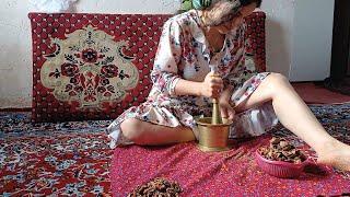 Rural Life in Iran: Cooking Traditional Fesenjan with Local Ingredients