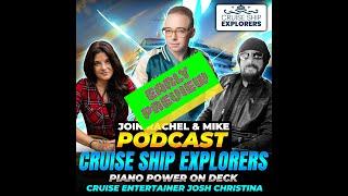 Cruise Podcast Guest Josh Christina Got Discovered to Rock Cruise Ship Stages! #cruiseship