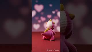 AI Wonder: Crochet Dino's Magical Journey! 