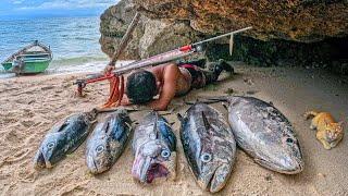 PECAH REKOR ! CAMPING & PANEN IKAN PALING GANAS, TERKUAT DI LAUTAN | Surganya Dogtooth tuna !