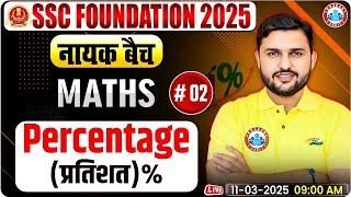 Percentage (प्रतिशत) for SSC CGL, CHSL, CPO, MTS, Steno 2025 | SSC Maths By Rahul Teotia Sir