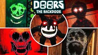 ALL JUMPSCARES & SCARY MOMENTS in BACKDOOR! (+all dialogue)  - Doors Backdoor Update [Floor 0]
