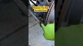 Remove tie rod / ball joint easy! Try this first. #cartips #diy #cars #mechanic #viral