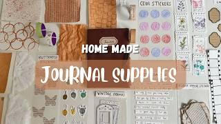 Homemade Vintage Journal Supplies|| washi tapes, stamps, frames, stickers and more || Cuddle Cloud