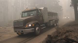 Liberation trucks coming to safely haul surviving adult fish from Rock Creek to Cole Rivers Hatchery