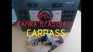 Opel Zafira B / Astra H. Чтение кода CARPASS из магнитолы CD30MP3.