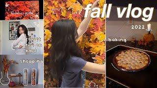 FALL VLOG: thrifting, shopping, decorating, baking & more!