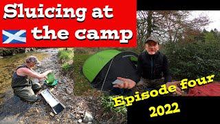 Gold Panning and wild camping in Scotland   #goldprospecting #wildcamping #goldrush