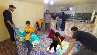 Amir and Family: Decorating Milad's Home with New Carpets and Iftar Celebration!