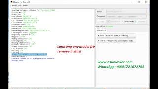 SAMSUNG FRP REMOVE INSTANT BY MAGMA TOOL ANY MODEL ANY COUNTRY SUPPORT