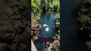 Girl jumps off a bridge!!! (Joanie Lebrun | @jo.lebrun)