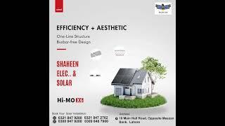 * LONGI SOLAR PANELS'S EFFICIENCY + AESTHETIC | SHAHEEN ELECTRONICS & SOLAR #solar  #solarenergy