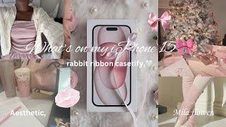 What’s on my iPhone 15 pink, customization, Pinterest inspired, aesthetic, Copenhagen,