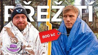 100 KČ VS. 10.000 KČ - PŘEŽITÍ PŘES NOC V LESE! / w @lolchic​