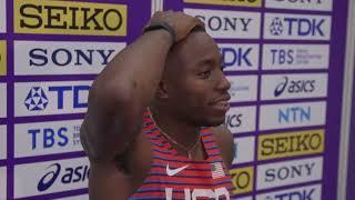 'I'll celebrate with a scotch' -Grant Holloway on Glasgow 2024 men's 60m hurdles gold