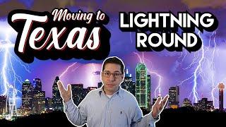 All of your moving to Dallas Fort Worth Texas questions answered! | MOVING TO TEXAS LIGHTNING ROUND