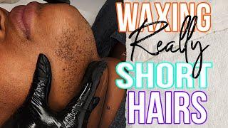 Let's Wax Her REALLY Short Chin Hair!! #Hirsutism #ChinWax #BeardWax #AdoreHerBeauty