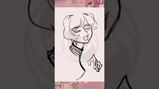 GIG(K)A Kitty in red. #Jaipakmon #Largenves #timelapse #Art #OCs