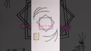 Easy cover page for beginners #shorts #craft #shortvideo #love #art #papercraft