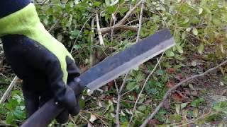 Takeshi Saji Yuh-Yuh-Nata knife Chopping test