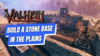 Valheim - How to Build a Simple Stone Base in The Plains