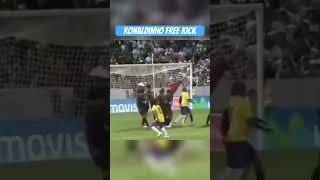 Fantastic free kick from Ronaldinho #soccer #football