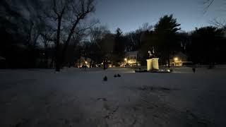 Snowy slopes, Sled Races in Gerry Park, Roslyn, New York
