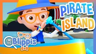 Blippi Visits Pirate Island in 'Find the Blippis' on Roblox! | Blippi Plays Roblox!